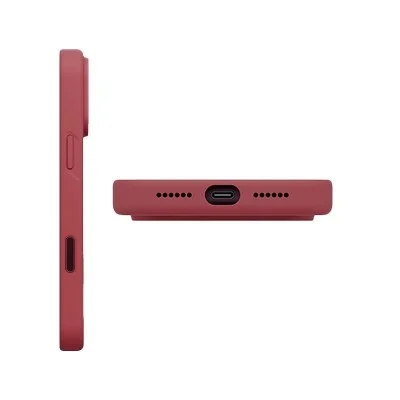 Uniq Hybrid Lino MagSafe Case for iPhone 18 Pro - Red